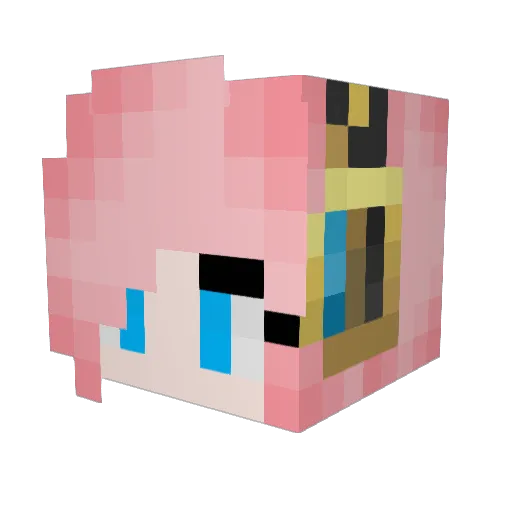 gul_ost Minecraft avatar head, 3D render