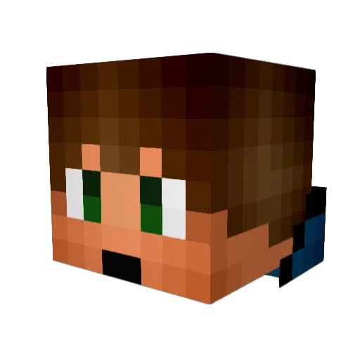 guladaz Minecraft avatar head, 3D render