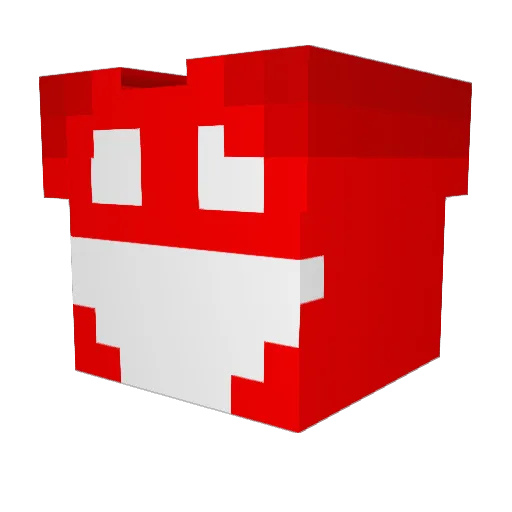 guldcraft Minecraft avatar head, 3D render