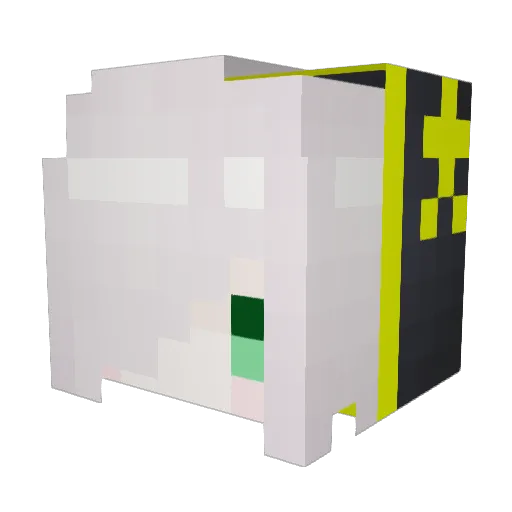 guleng Minecraft avatar head, 3D render