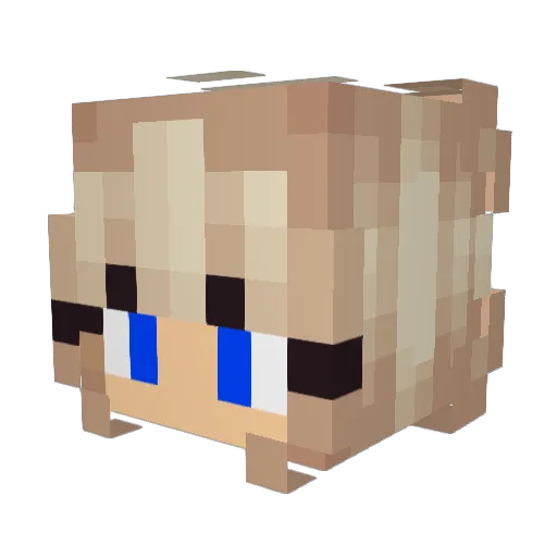gulerod1234 Minecraft avatar head, 3D render