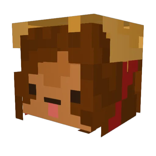 gulfiry Minecraft avatar head, 3D render