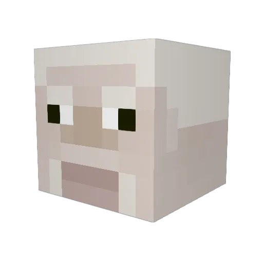 gulgot Minecraft avatar head, 3D render