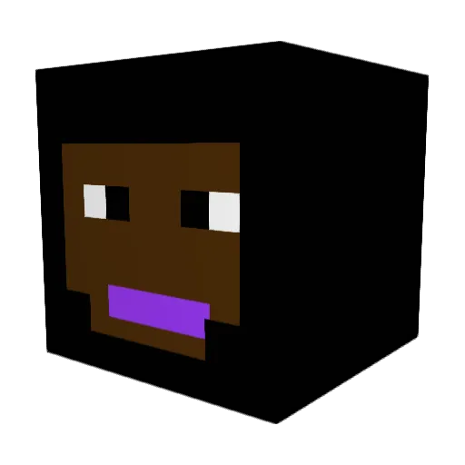 gulhermindasensi Minecraft avatar head, 3D render