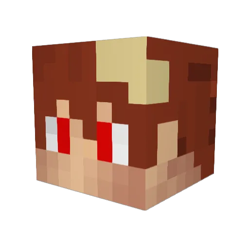 gulown Minecraft avatar head, 3D render