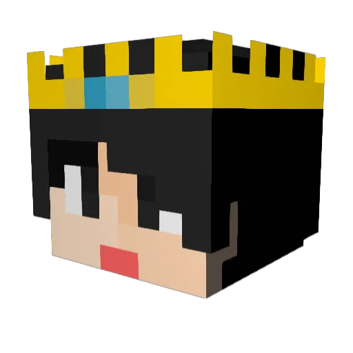 gulugie_ Minecraft avatar head, 3D render