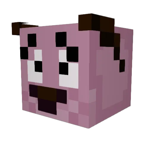 gulung2 Minecraft avatar head, 3D render