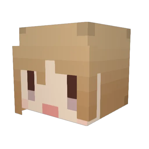 gum_53 Minecraft avatar head, 3D render