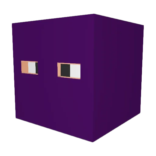 gumbykid Minecraft avatar head, 3D render