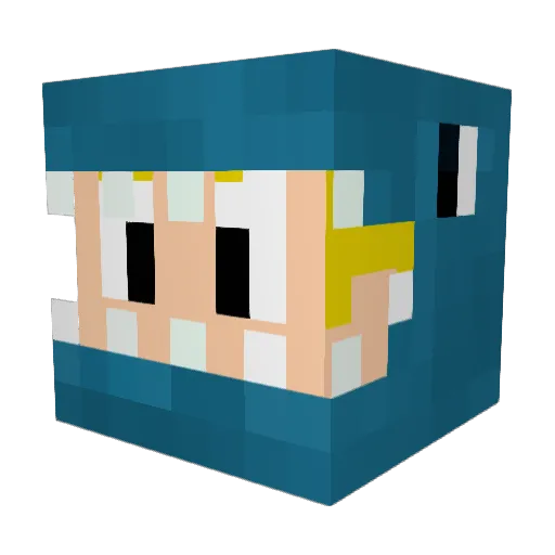 gumchunk Minecraft avatar head, 3D render