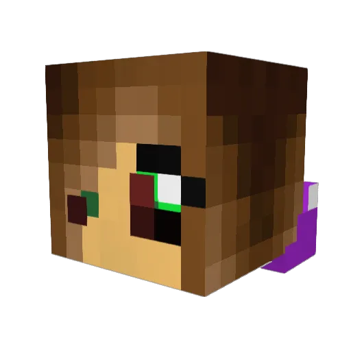 gumdrop1999 Minecraft avatar head, 3D render
