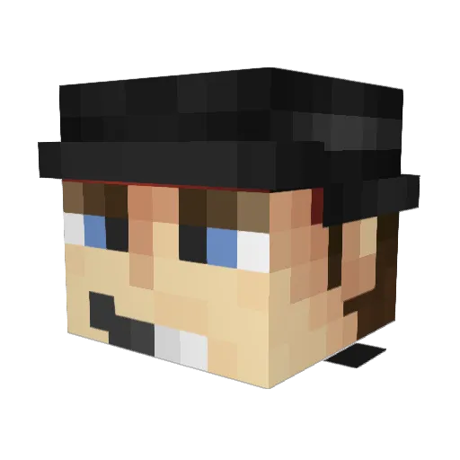 gumice Minecraft avatar head, 3D render