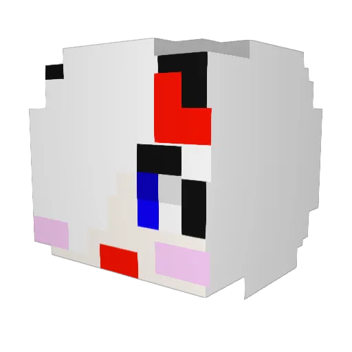 gumiho36 Minecraft avatar head, 3D render
