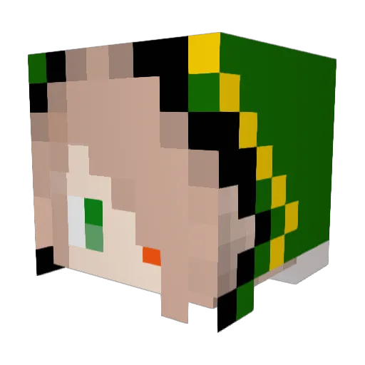 gumix7 Minecraft avatar head, 3D render