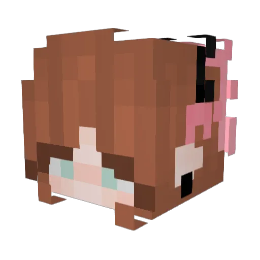 gummiberri__ Minecraft avatar head, 3D render