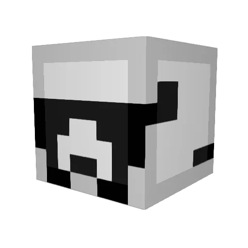 gummidoedl Minecraft avatar head, 3D render
