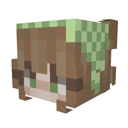 gummiedummie Minecraft avatar head, 3D render