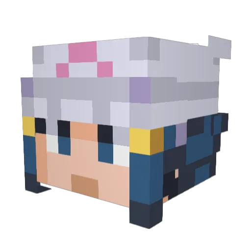 gummifrogz Minecraft avatar head, 3D render