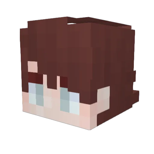 gummigoober Minecraft avatar head, 3D render