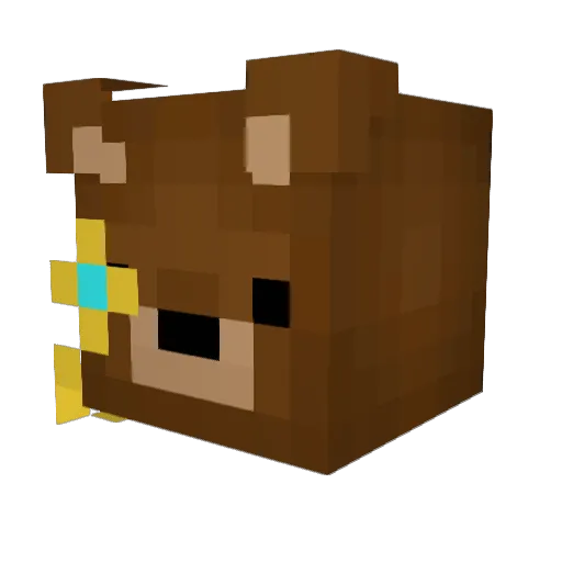 gummiwara Minecraft avatar head, 3D render