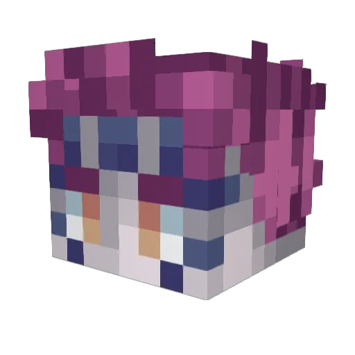 gummokid Minecraft avatar head, 3D render