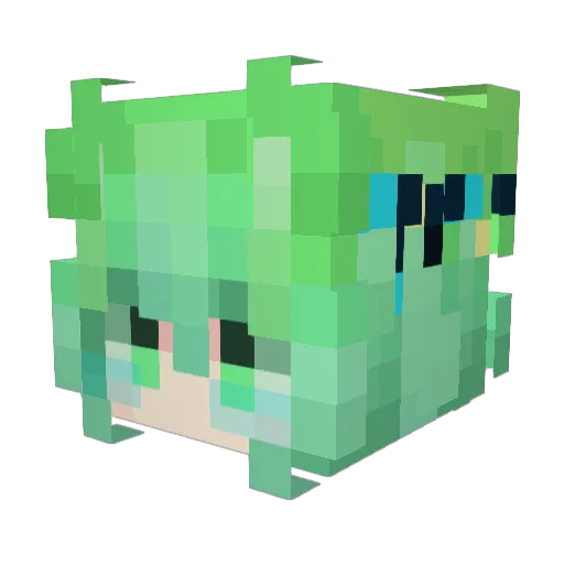 gummy775 Minecraft avatar head, 3D render