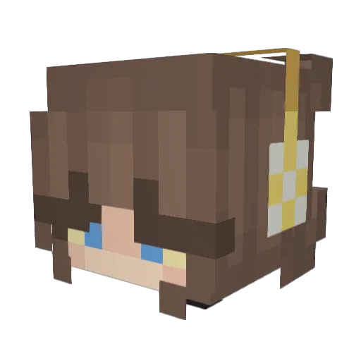 gummy_cx Minecraft avatar head, 3D render