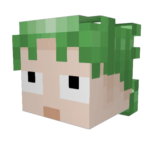 gummypenguin7 Minecraft avatar head, 3D render