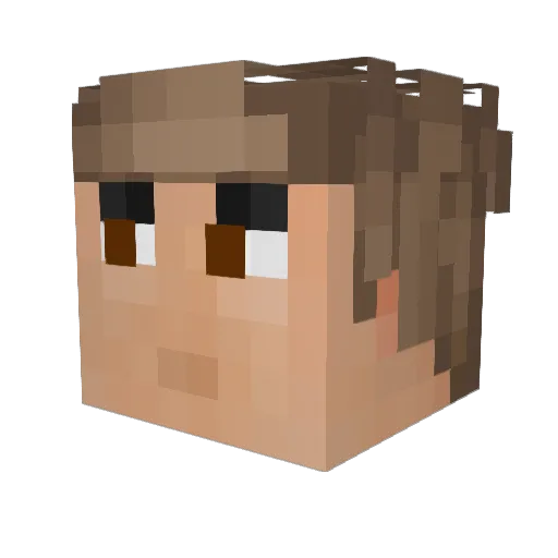 gumno Minecraft avatar head, 3D render