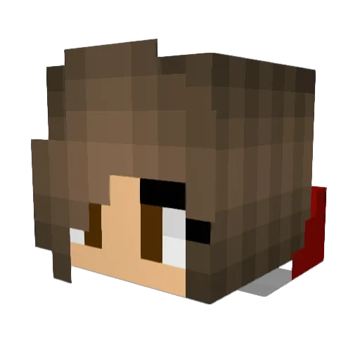gumritka Minecraft avatar head, 3D render