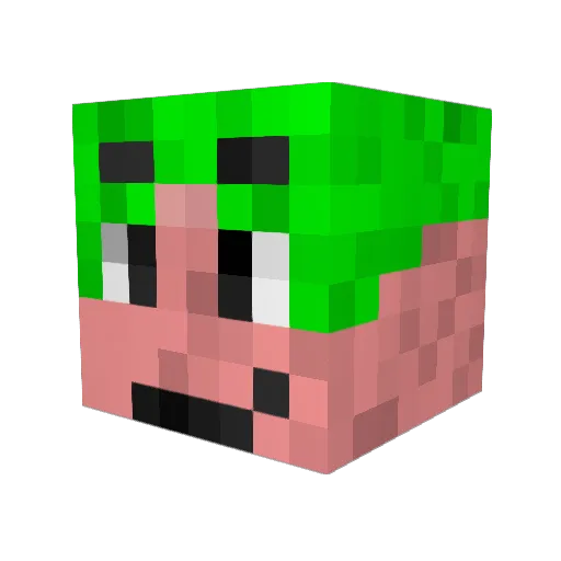 gumsijo Minecraft avatar head, 3D render
