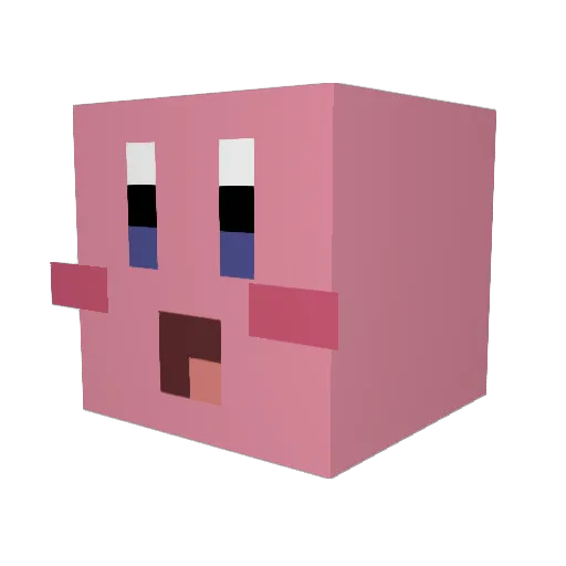 gumsplease Minecraft avatar head, 3D render