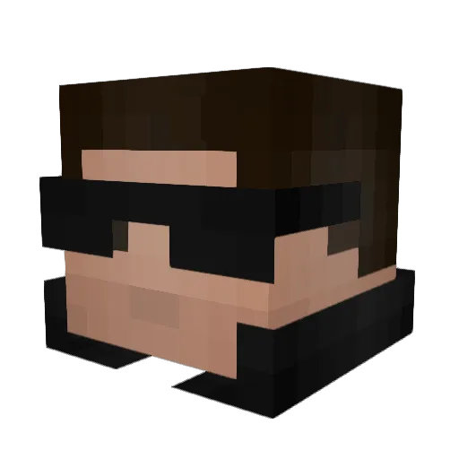 gumx Minecraft avatar head, 3D render