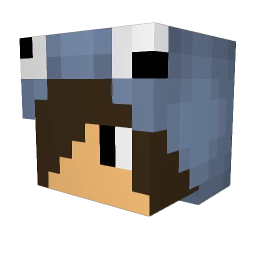 gun89 Minecraft avatar head, 3D render