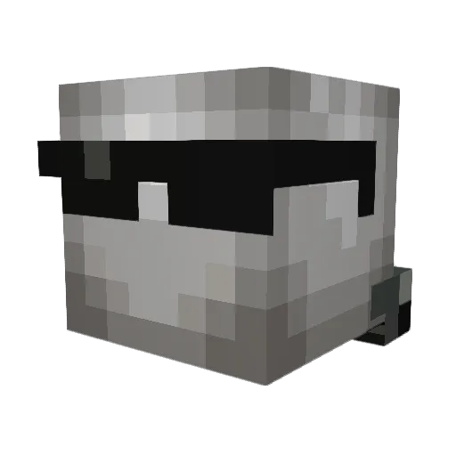 gunddi_ Minecraft avatar head, 3D render