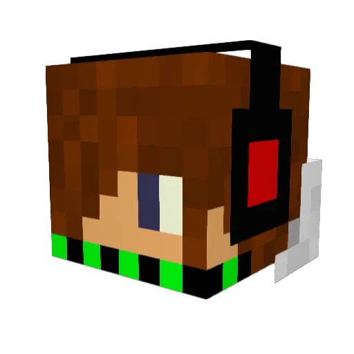 gunder15 Minecraft avatar head, 3D render