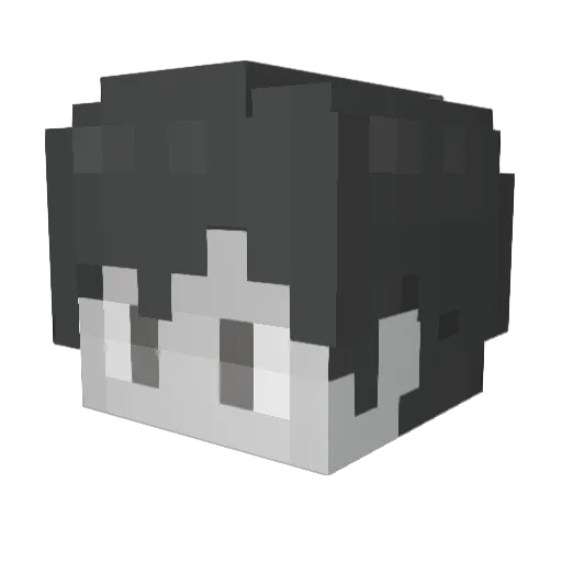 gungon Minecraft avatar head, 3D render