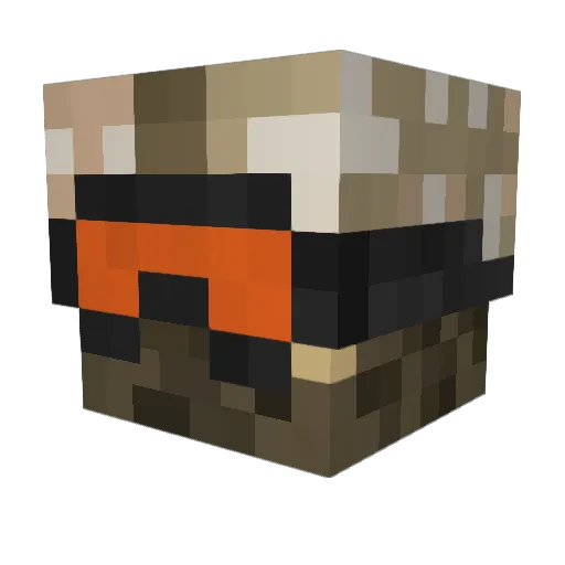 gunneross247 Minecraft avatar head, 3D render