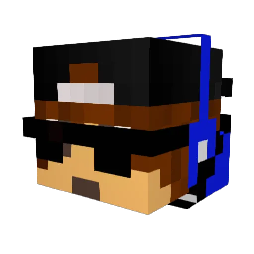 gunners_ Minecraft avatar head, 3D render