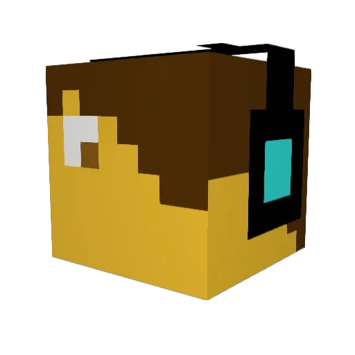 gunnerson83 Minecraft avatar head, 3D render
