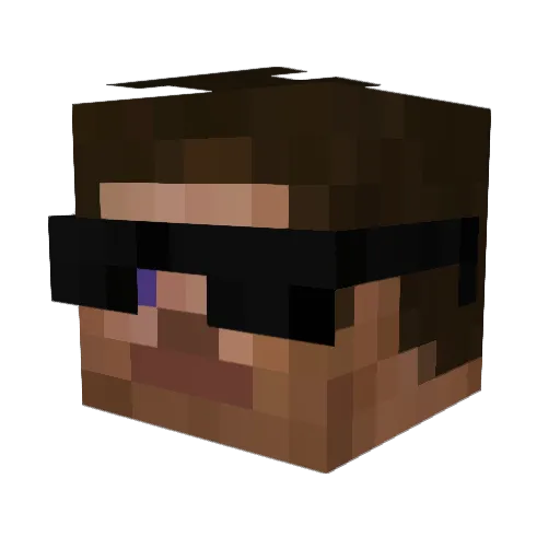 gunoily Minecraft avatar head, 3D render