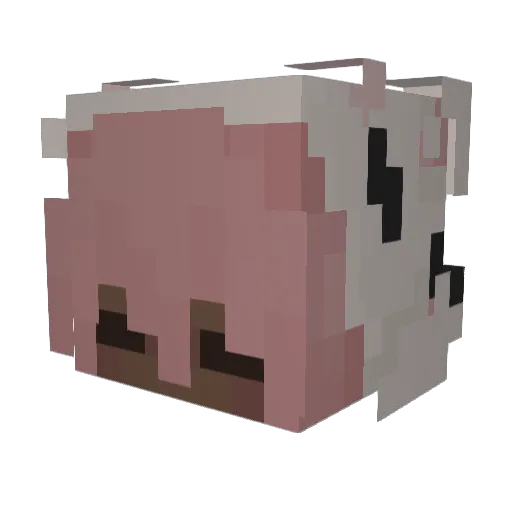 gunqi Minecraft avatar head, 3D render