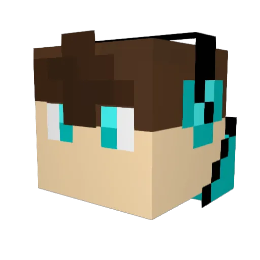 gunsmoke69 Minecraft avatar head, 3D render