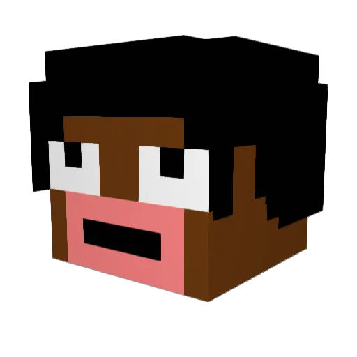 gunsslinger94 Minecraft avatar head, 3D render