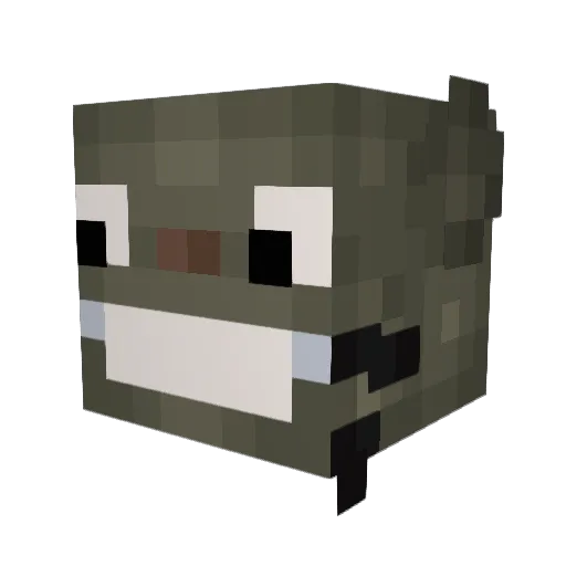 gunver16 Minecraft avatar head, 3D render