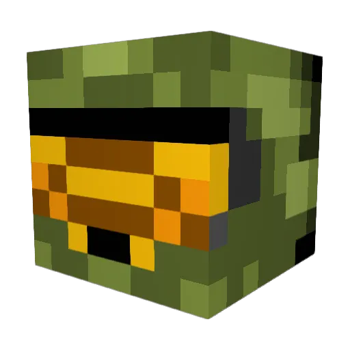 gunyugi Minecraft avatar head, 3D render
