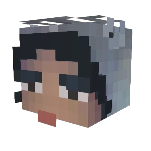 gupoa Minecraft avatar head, 3D render