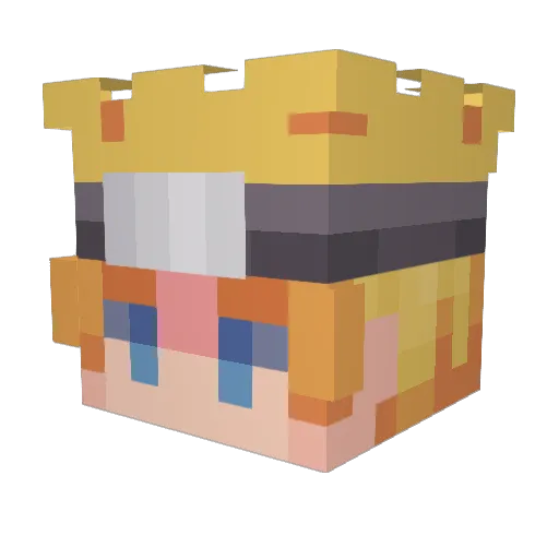 guppie51 Minecraft avatar head, 3D render