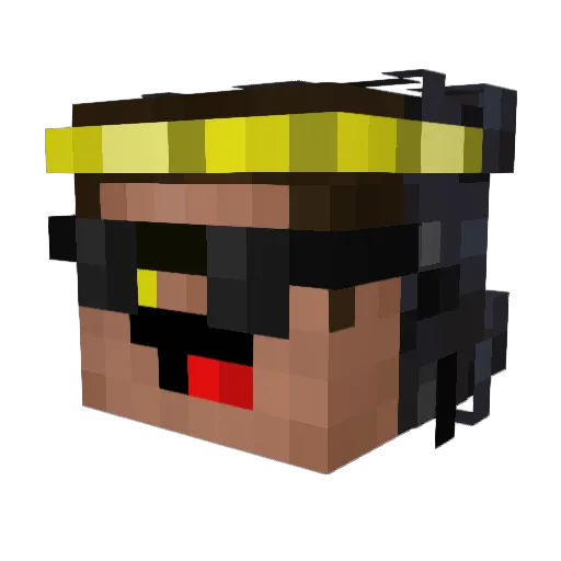 guppygup_ Minecraft avatar head, 3D render