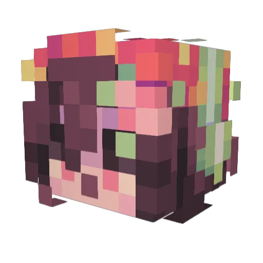 guppyhaveteef Minecraft avatar head, 3D render